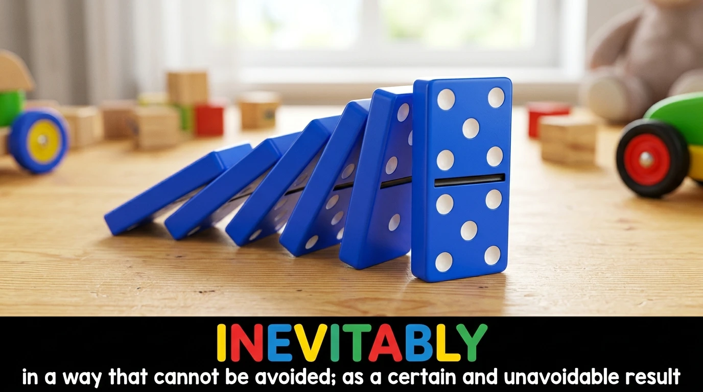 English Illustration for inevitably
